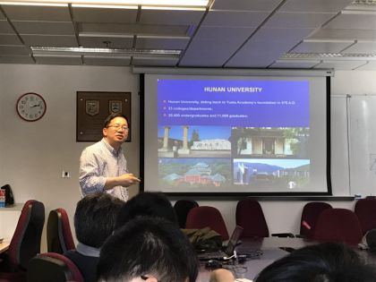史才军教授在香港理工作学术报告和交流图文